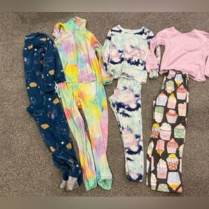 Girls Size 8 Fleece Pajama Bundle